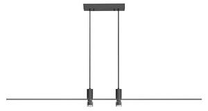 LED Luster na lanku LED/19W/230V 4000K čierna