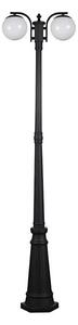 Vonkajšia lampa 2xE27/60W/230V IP44 199 cm čierna