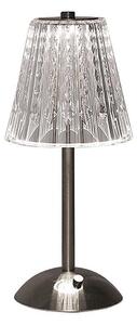 LED Stmievateľná dobíjacia stolná lampa LED/2,4W/5V 3000-6000K 1800 mAh chróm