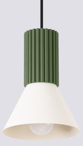 Sollux SL.1872 - Luster na lanku ESTRIA 1xE14/10W/230V, priemer 14 cm, zelený