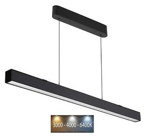 LED Luster na lanku LED/40W/230V 3000/4000/6400K čierna