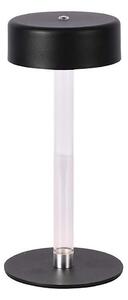 LED Stmievateľná nabíjacia stolná lampa LED/3W/5V 3000-6000K čierna