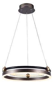 LED Luster na lanku LED/20W/230V 3000K pr. 42 cm hnedá