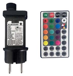 LED RGB Vonkajšia reťaz STRING 13 m 15xLED/0,5W/230V IP44