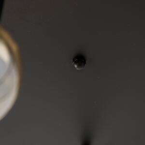 Moderné stropné svietidlo čierne 5-svetlo - Facil