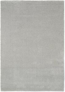 Veľký šedý koberec New - 240 x 340 cm, Tkaný, interiérový, bytový, kusový, obdĺžnikový koberec, z polypropylénu, s vysokým vlasom, jednofarebný, minimalistický štýl