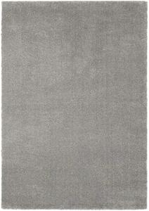 Tmavo šedý koberec New - 160 x 230 cm, Tkaný, interiérový, bytový, kusový, obdĺžnikový koberec, z polypropylénu, s vysokým vlasom, jednofarebný, minimalistický štýl