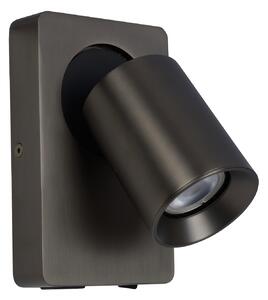Nástenné svietidlo NIGEL Black Steel LED 1x5W GU10 + USB