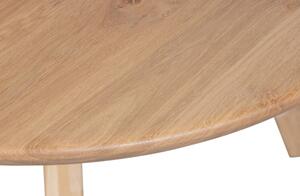 MUZZA Jedálenský stôl balto 130 x 130 cm prírodný