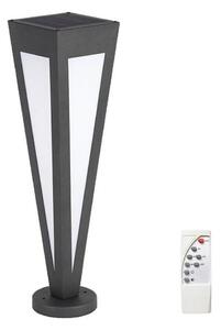 LED Solárna lampa LED/2W/3,7V IP65 3000K čierna