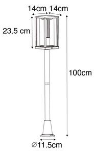 Priemyselná exteriérová lampa hrdzavohnedá 100 cm IP44 - Charlois