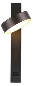 LED Nástenné bodové svietidlo s USB portom LED/8W/230V 3000K