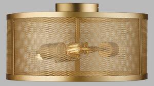 Stropné svietidlo Fishnet, zlatá, Ø 45 cm