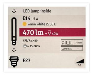 LED Stmievateľná žiarovka MOSAIC G125 E27/5W/230V 2700K - Paulmann 28747