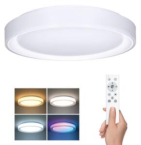 SOLIGHT LED osvetlenie s diaľkovým ovládačom Floco, 30W + 6W RGB, 2100lm, 40cm, CCT