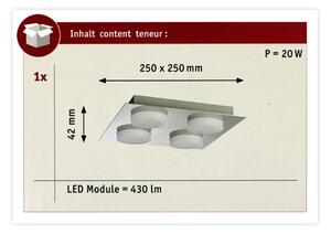 Paulmann 70875 - 4xLED/5W IP23 Kúpeľňové stropné svietidlo DORADUS 230V