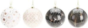 H&S Decoration Sada 40 ks vianočných gulí GLAMOUR 8 cm viacfarebná