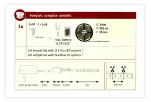 Paulmann 78978 - LED RGB/20W Stmievateľný pásik SIMPLED 5m 230V + DO
