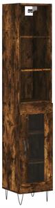 Vysoká skrinka dymový dub 34,5x34x180 cm spracované drevo