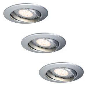 Paulmann 92516 - SADA 3x LED GU10/3,5W kúpeľňové podhľadové svietidlo 230V