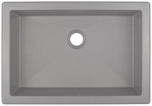 Deante Correo umývadlo 50x35 cm obdĺžnik vstavané umývadlo-podpultové umývadlo sivá/kamenná CQRSU5U