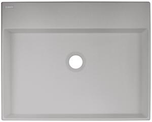 Deante Correo umývadlo 50x40 cm obdĺžnik pultové umývadlo sivá/kamenná CQRSU5S