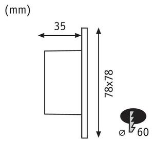 Paulmann 92922 - LED/1,7W Schodiskové svietidlo WAND 230V