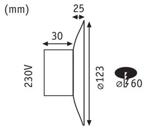 Paulmann 92926 - LED/2W Schodiskové svietidlo DEKORATIV 230V