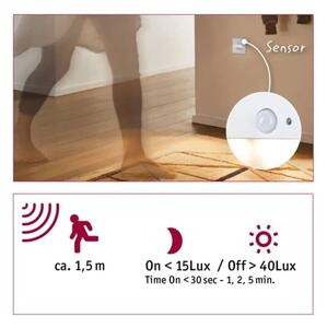 Paulmann  93133 - LED/1,2W Schodiskové svietidlo so senzorom EDGE 230V biela