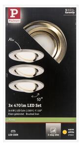 Paulmann 93483 - SADA 3xLED/6,5W IP23 Stmievateľné kúpeľňové svietidlo NOVA 230V