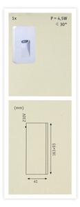 Paulmann 93809 - LED/2,4W IP44 Vonkajšie nástenné svietidlo SPECIAL LINE 230V