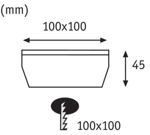 Paulmann 93774 - LED/0,24W IP67 Solárne nájazdové svietidlo CUBE 1,2V