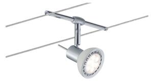 Paulmann 94136 - SADA 5xGU5,3/10W Kompletný lankový systém SHEELA 230V chróm