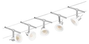 Paulmann 94136 - SADA 5xGU5,3/10W Kompletný lankový systém SHEELA 230V chróm