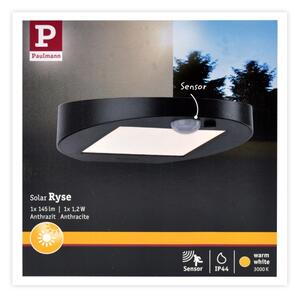 Paulmann 94246 - LED/1,2W IP44 Vonkajšie solárne svietidlo so senzorom RYSE 3,7V
