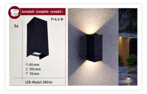 Paulmann 94326 - 2xLED/2,8W IP44 Vonkajšie nástenné svietidlo FLAME 230V