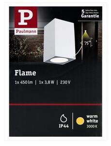 Paulmann 94329 - LED/3,8W IP44 Vonkajšie nástenné svietidlo FLAME 230V biela
