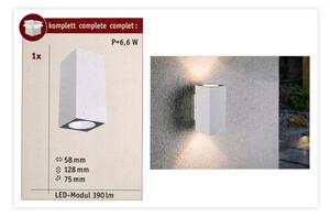 Paulmann 94330 - 2xLED/2,8W IP44 Vonkajšie nástenné svietidlo FLAME 230V biela