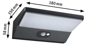 Paulmann 94333 - LED/7,4W IP44 Vonkajšie nástenné svietidlo so senzorom HOUSE 230V