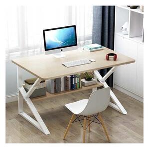 SLEYER STL04B Počítačový stôl s policou 80 x 40 cm - biela farba