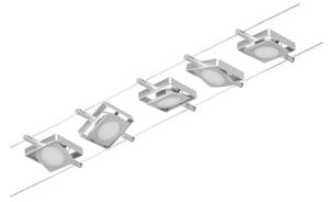 Paulmann 94420 - SADA 5xLED/4,5W Kompletný lankový systém MAC 230V matný chróm