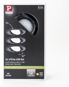 Paulmann 94472 - SADA 3xLED/6W IP23 Stmievateľné kúpeľňové svietidlo NOVA 230V