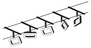 Paulmann 94485 - Súprava 5x LED/4,8 W Kompletný lankový systém FRAME 230 V čierny