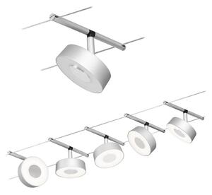 Paulmann 94475 - SADA 5xLED/5W Kompletný lanový systém CIRCLE 230V matný chróm
