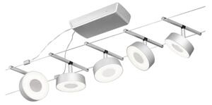 Paulmann 94475 - SADA 5xLED/5W Kompletný lanový systém CIRCLE 230V matný chróm