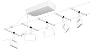 Paulmann 94483 - SADA 5xLED/4,8W Kompletný lanový systém FRAME 230V biela