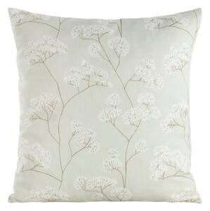Obliečka na vankúš s jemným vzorom bielych kvetín Šírka: 45 cm | Dĺžka: 45 cm