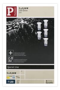 Paulmann 98892 - Rozširujúca SADA 5X LED/0,16W IP67 Zápustné svietidlo MICRO 12V
