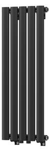 Gamma Verto, vykurovacie teleso 296x800 mm, 303 W, čierna matná, GMA-VER-80296-BK