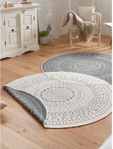 Okrúhly vzorovaný obojstranný koberec do interiéru/exteriéru Porto